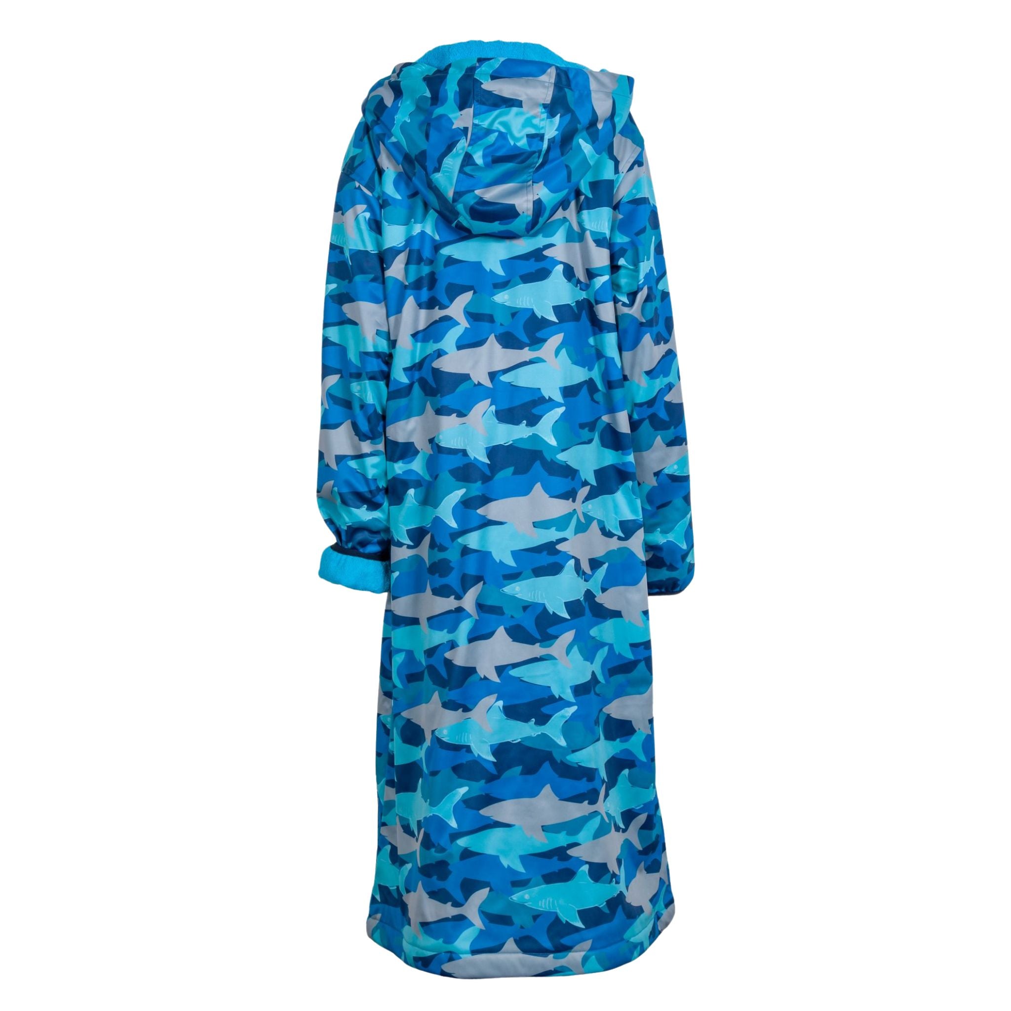 Swim parka blue for adults