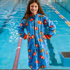 best swim parka for kids with fish pattern