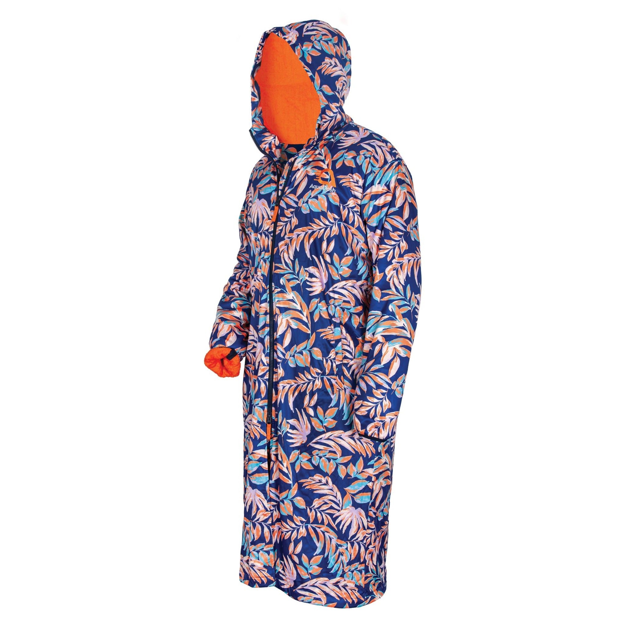Patterned swim for adults in orange