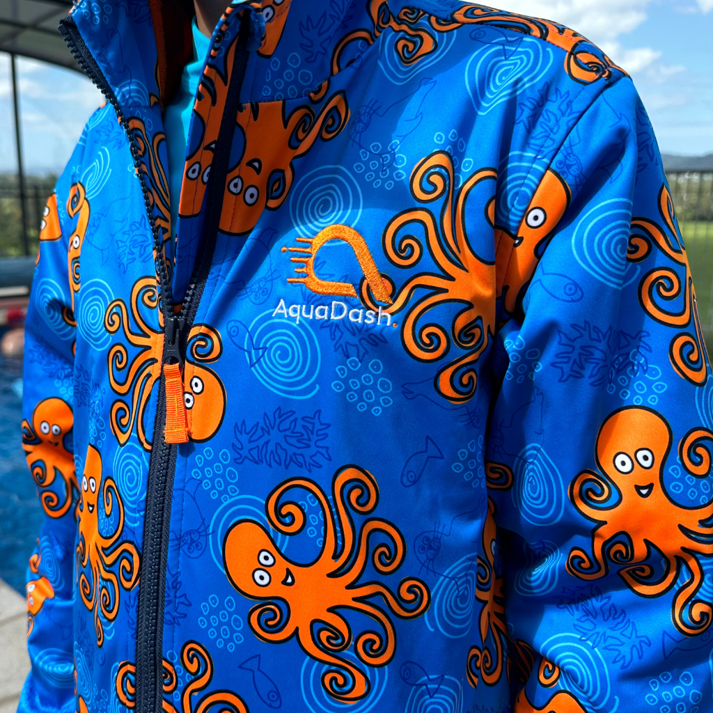 swim parka with octopus