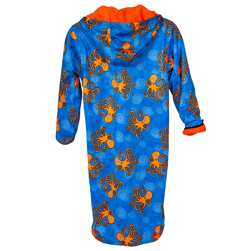 patterned swim parka