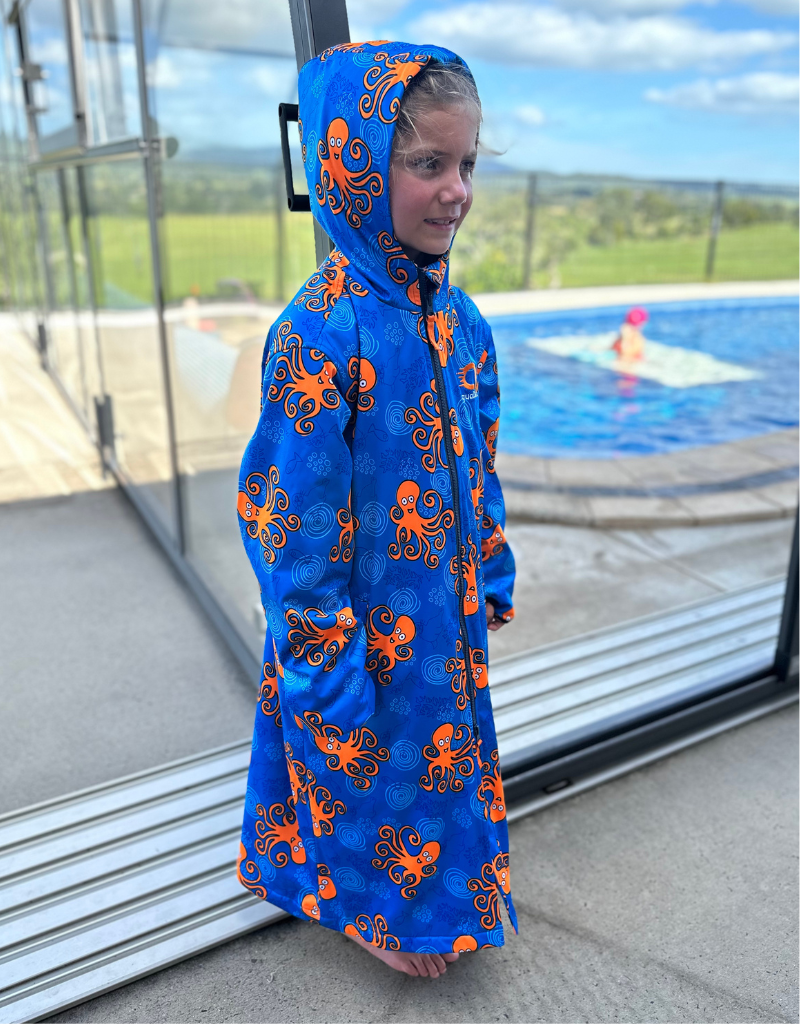 swim parka for kids octopus