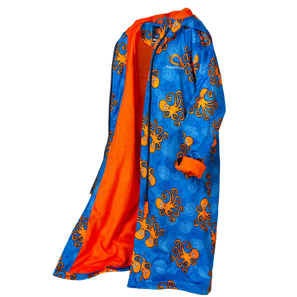 swim parka with fun pattern octopus