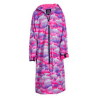 Ladies swim parka with dolphin pattern in pink