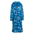 Sharks camouflage swim parka for adults in blue