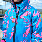 Swim Parka with seahorse pattern