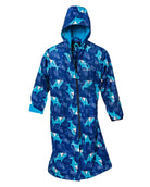 blue swim parka