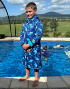 fun patterned swim parka