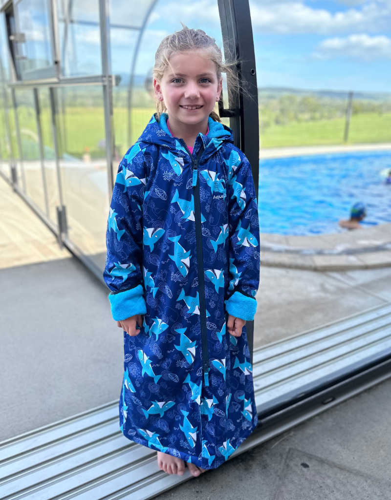 sharks on a swim parka