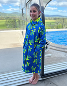 Aquadash patterned swim parka